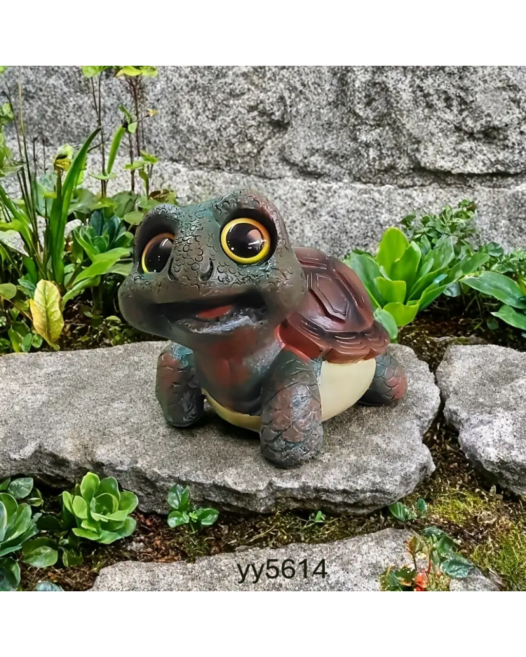 YY5614 Gözleri Büyük Kaplumbağa Biblo Silikon Kalıp – Sevimli ve Şık Dekoratif Hediye!